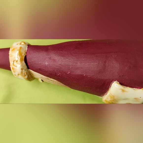 Vintage Handcrafted Ceramic Pottery Santa Claus Signed 13.5" Tall Christmas R-3 - Picture 13 of 14